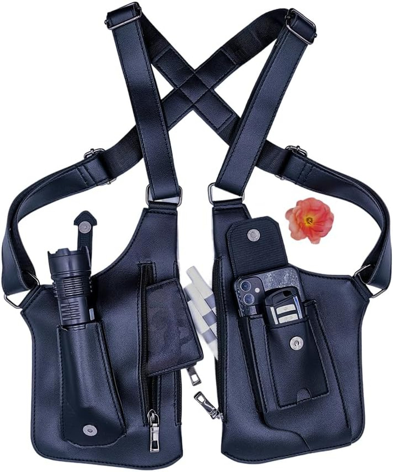 Underarm Anti-Theft Bag, Hidden Shoulder Holster, Double Storage Pouch, Phone Wa