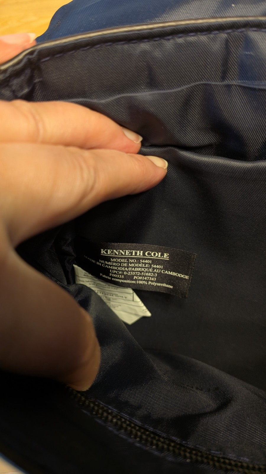Reaction Kenneth Cole Shoulder Laptop Messenger Bag Men’s Black Adjustable strap