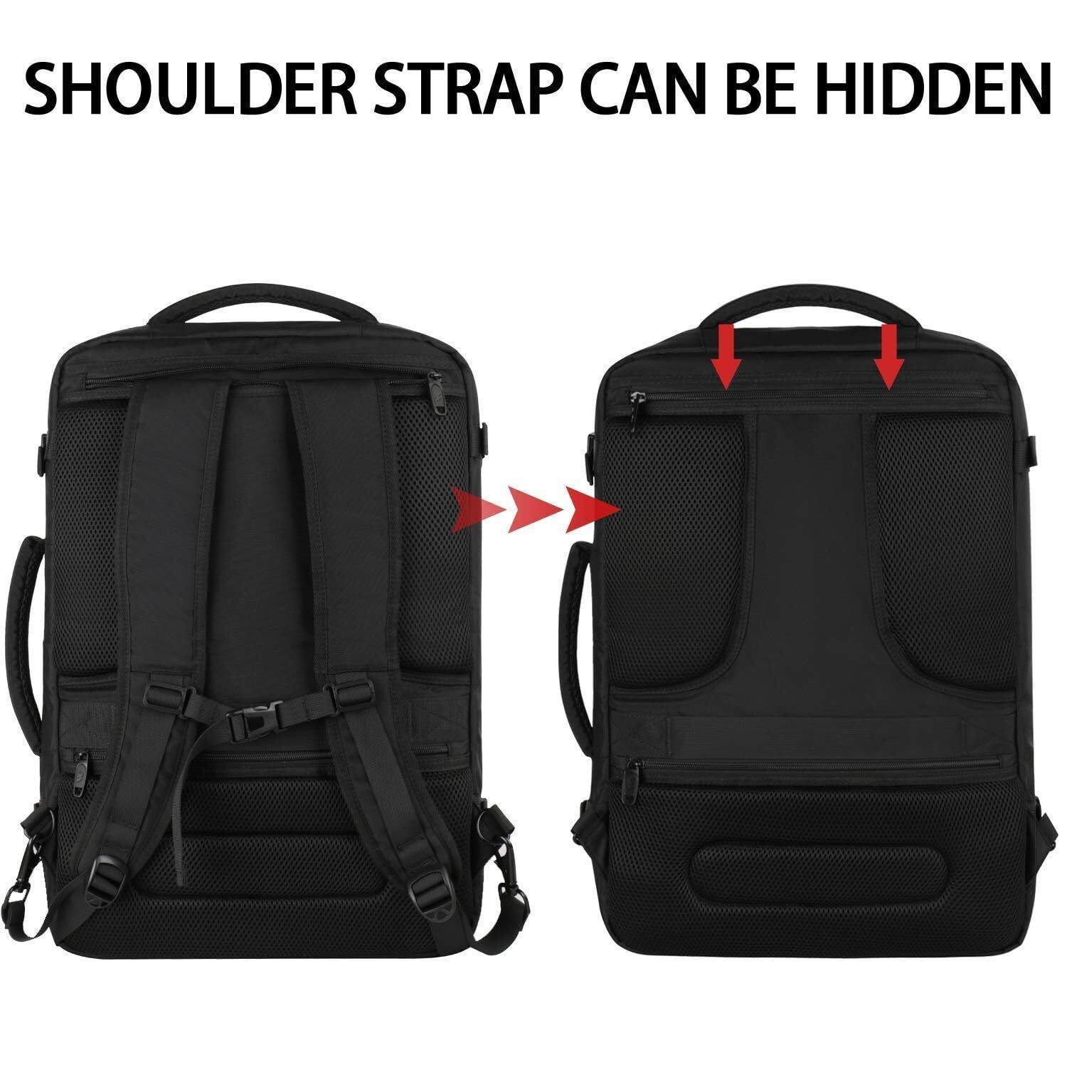 Travel Backpack 40L Carry On Flight Approved Weekender Backpack Expandable Bag