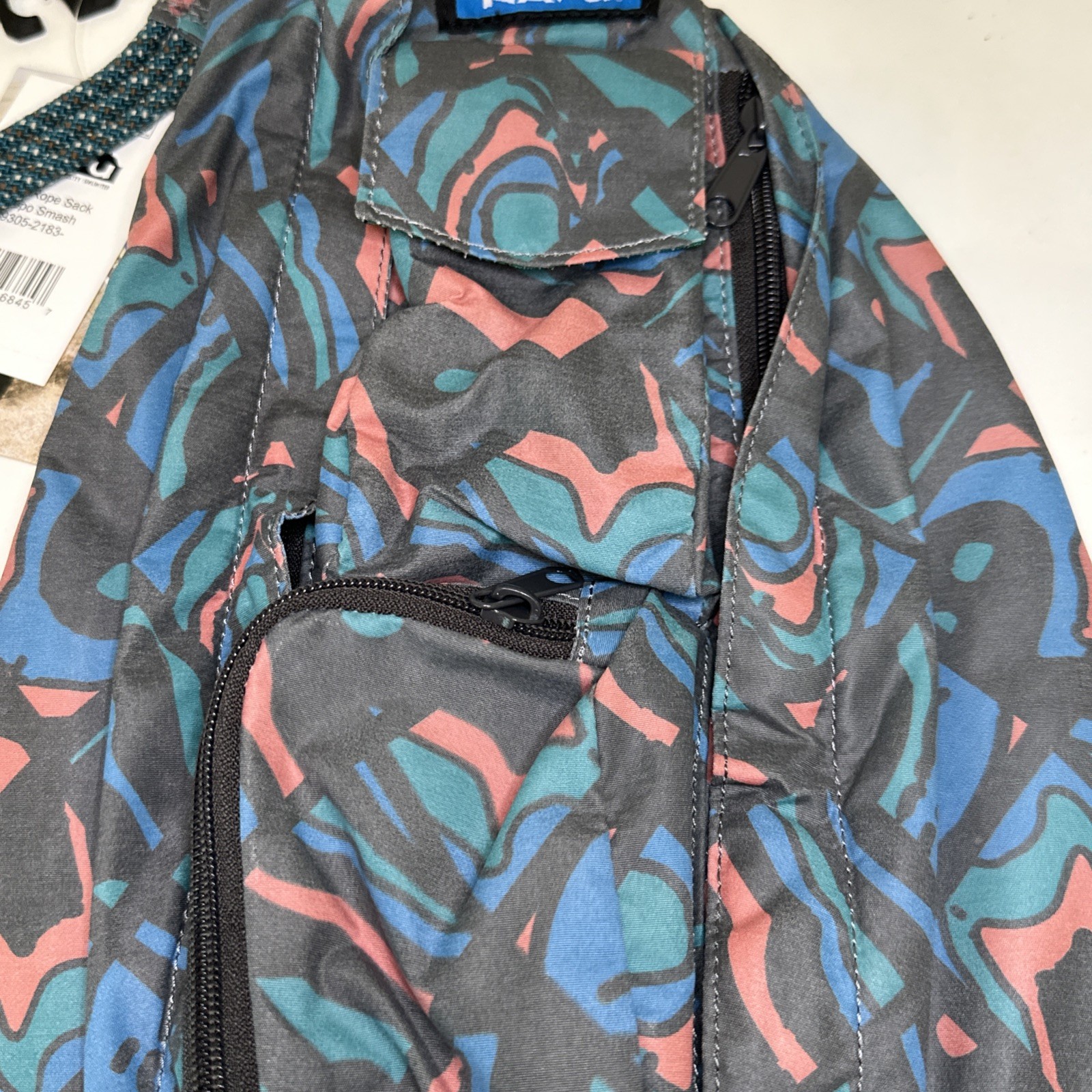 KAVU Mini Rope Sack Sling Crossbody Backpack Topo Smash NWT New w/ Tags