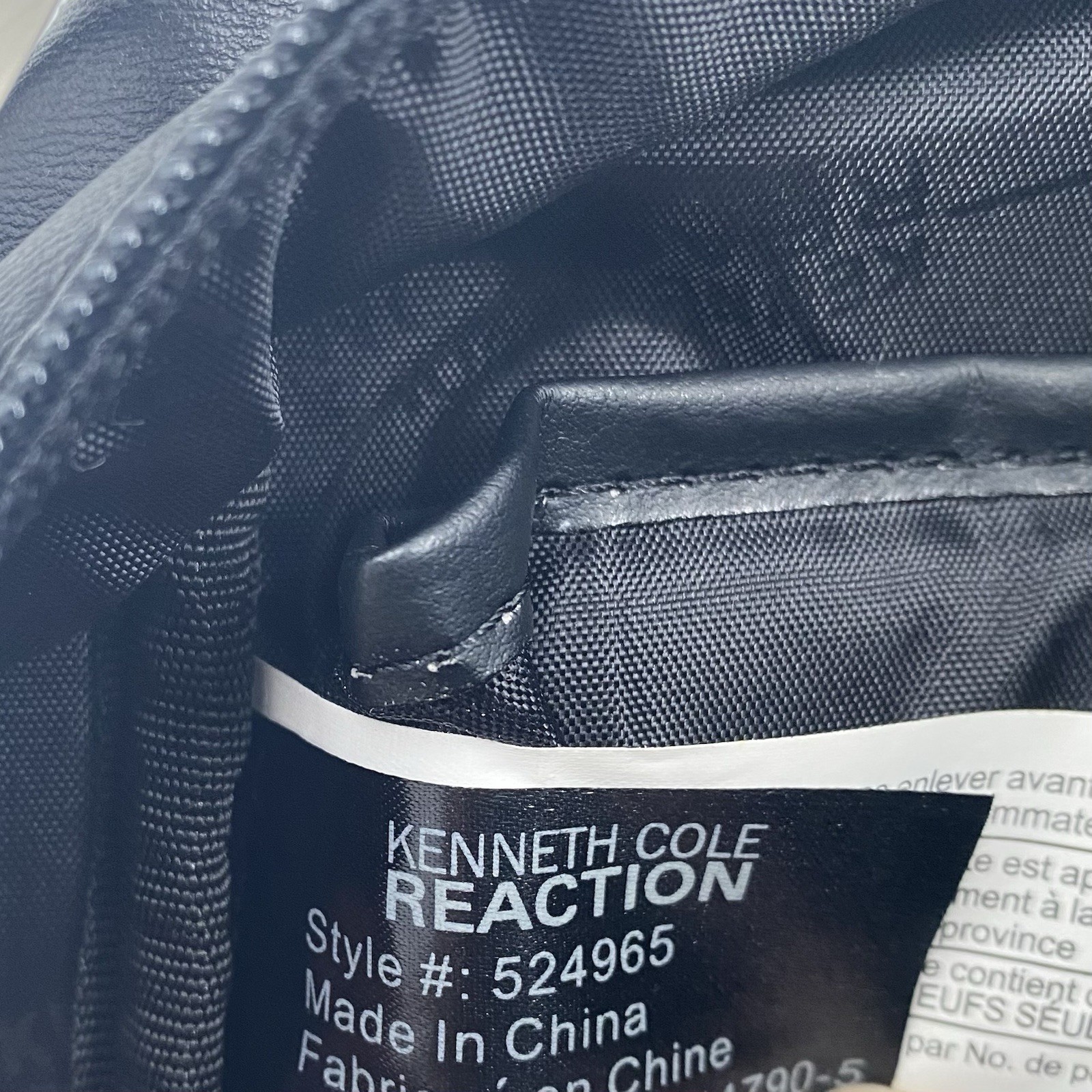 Kenneth Cole Reaction Double Occupancy Black Laptop Briefcase NWOT Leather