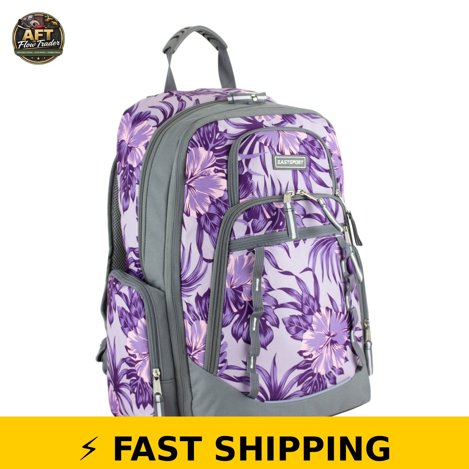 Eastsport Expandable Recycled Backpack – Hibiscus Edge