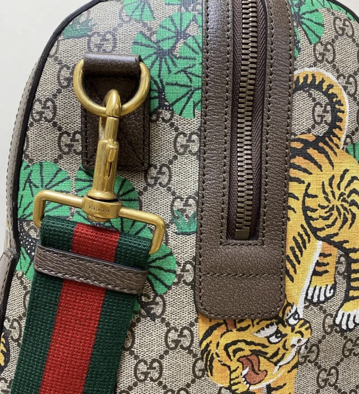 Gucci GG Supreme Bengal Tiger Duffle Bag. This Limited-edition Brand New In Box