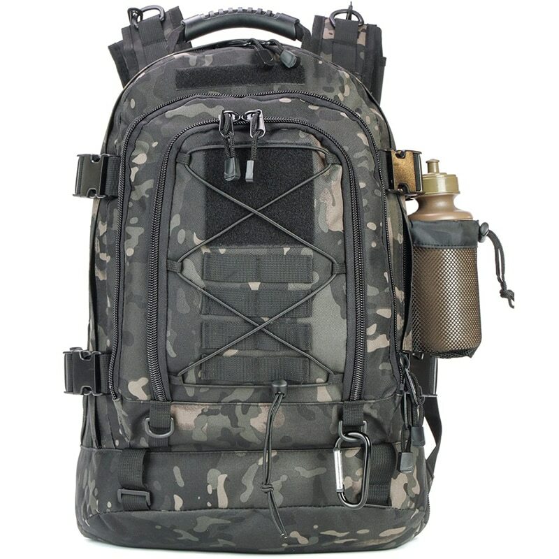 60L Tactical Backpack Men Hiking Military Climbing Outdoor Waterproof Travel Bag