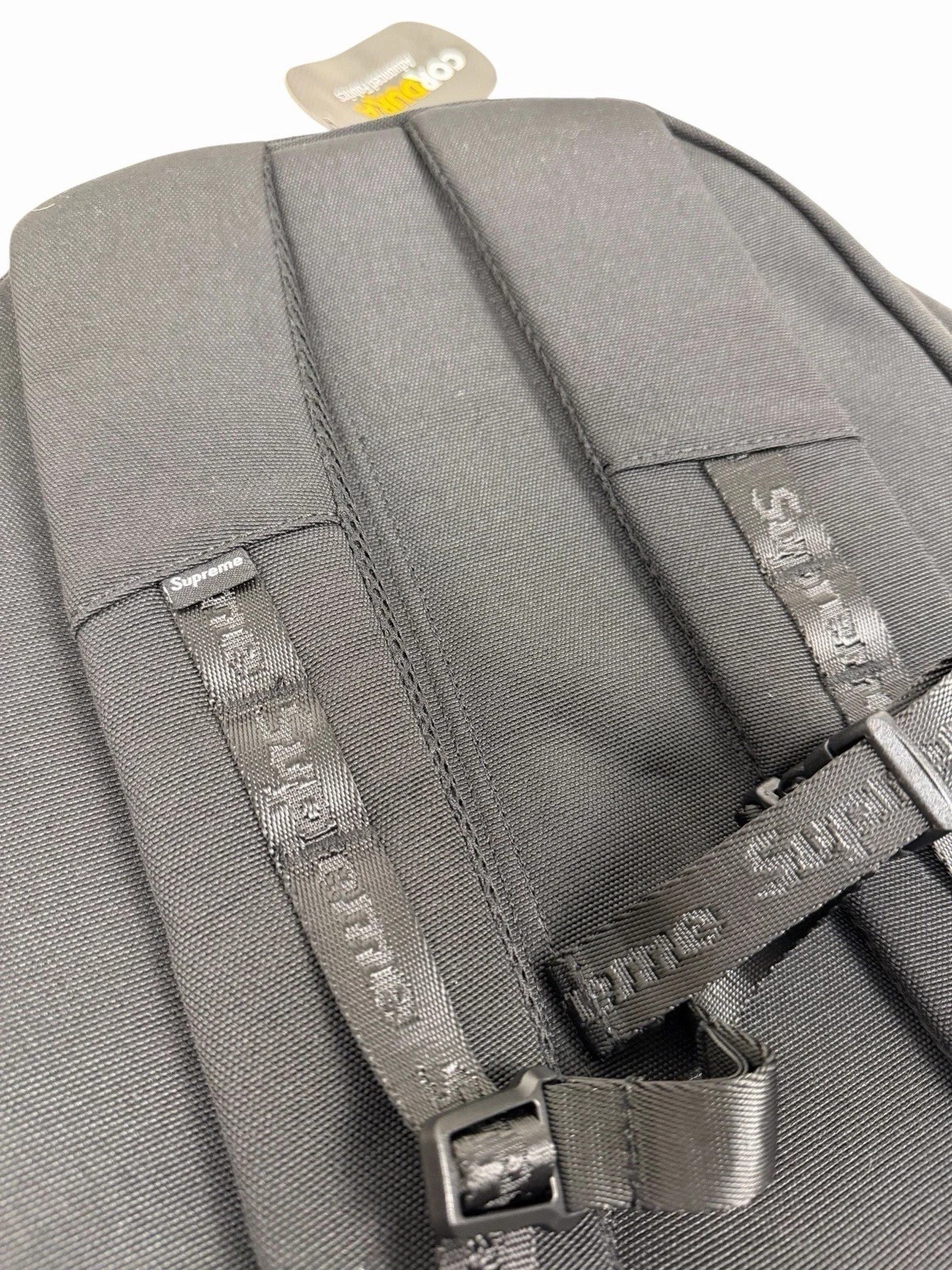 New Authentic Supreme SS25 Black Box Logo Cordura Backpack