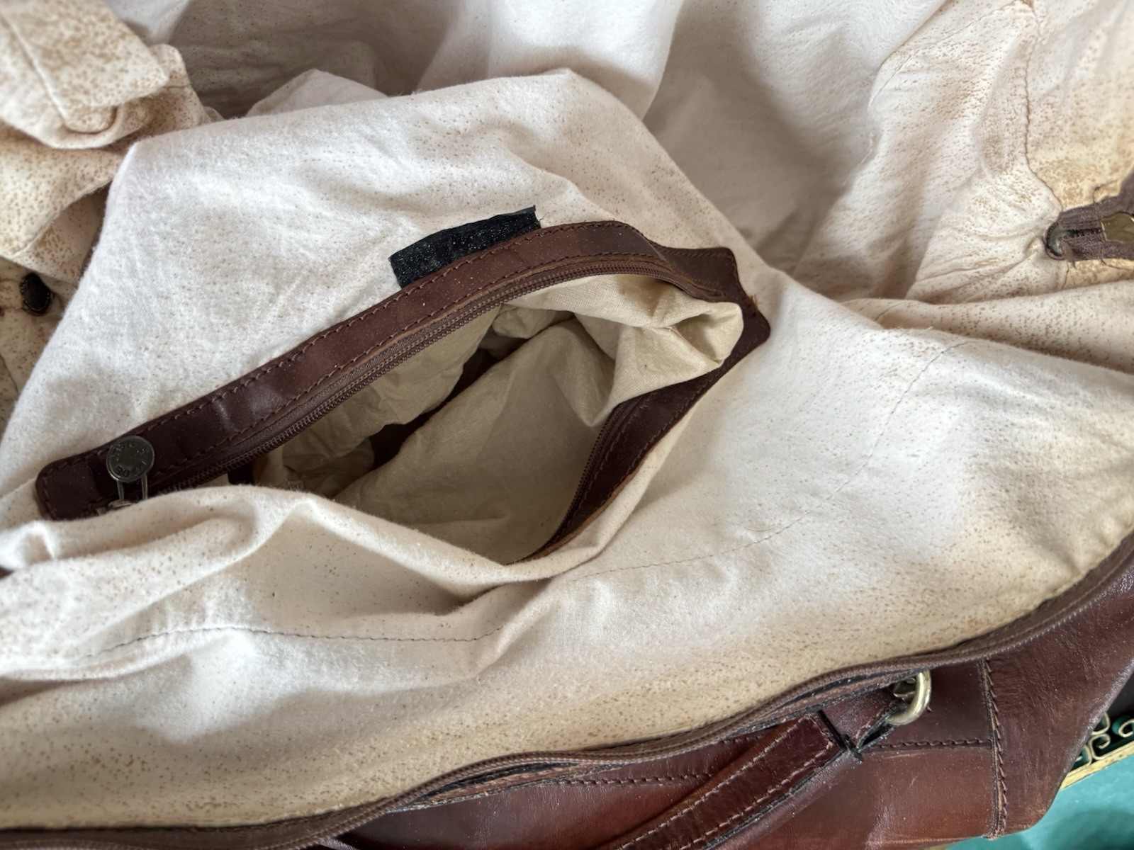 Peruzzi Firenze Italian Leather Weekender Bag Rich Brown luggage duffle