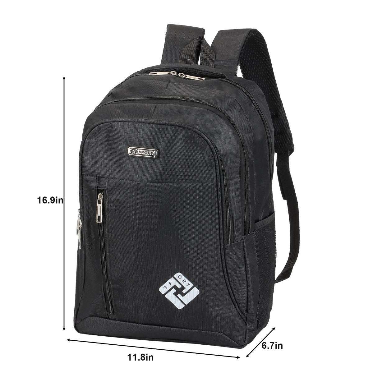 17″ Backpack Oxford Laptop Backpack Travel Business School Book Bag w/ USB Port
