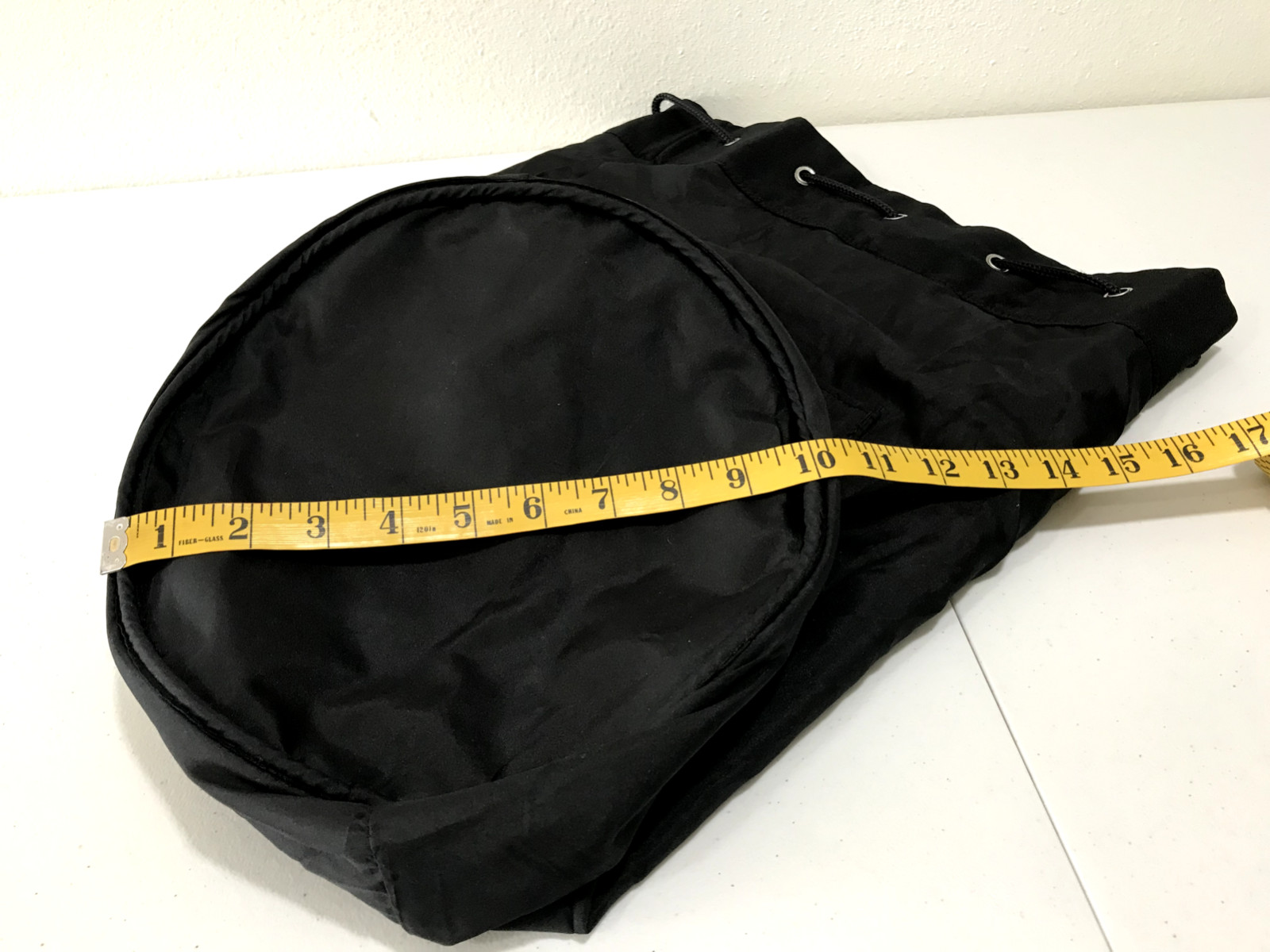 Prada Luna Rossa Extreme Black Drawstring Closure Duffel Sling Bag Shoulder