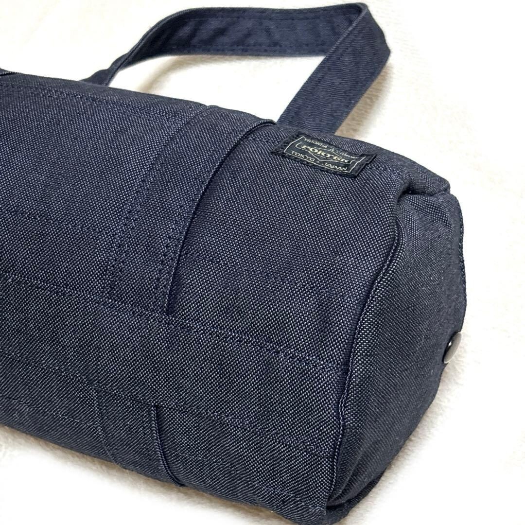 PORTER Smoky Mini Boston Bag Navy Denim Duffle Bag Yoshida Kaban Japan Unisex