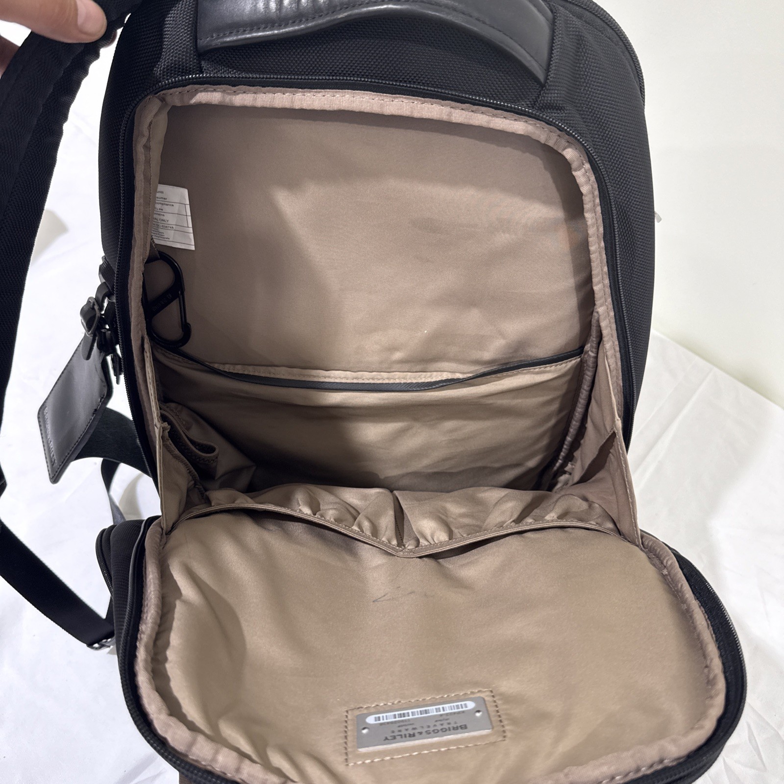 BRIGGS & RILEY BLACK WORK BACKPACK travel ware kp KP522-4
