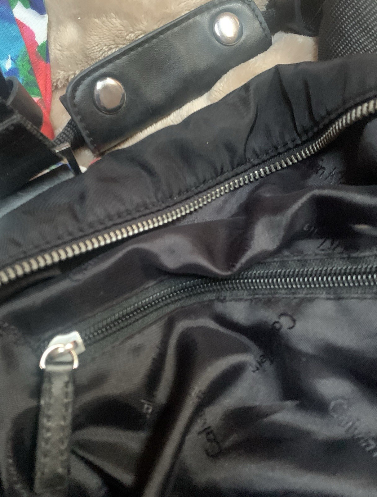 Calvin Klein Black Nylon Carry On