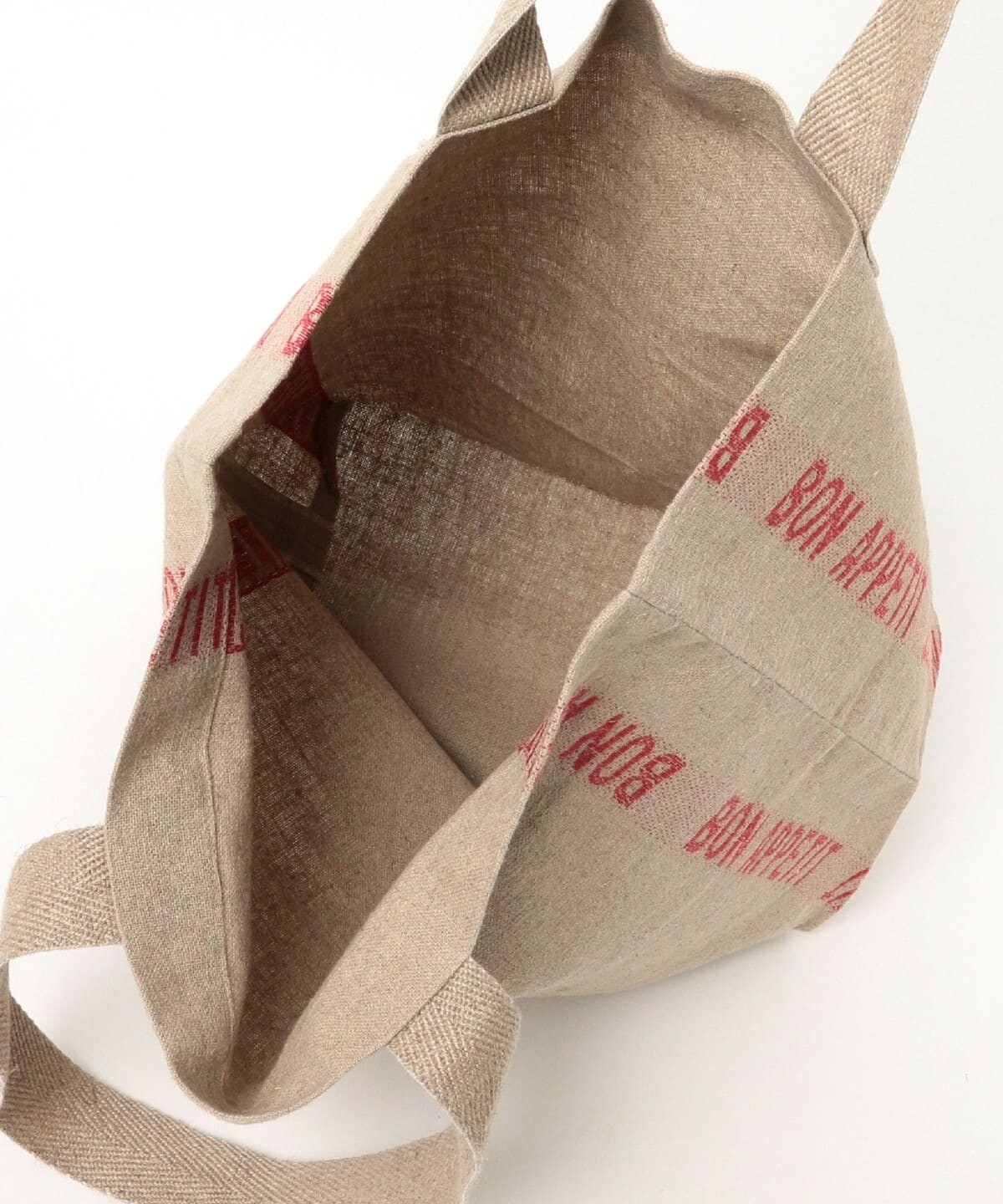 (ASK availability First) BEAMS Charvet Editions / “BON APPETIT” Linen Tote new