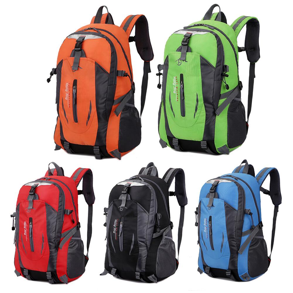 40L Nylon Travel Backpack Waterproof Outdoor Rucksack Men Camping Hiking Bag