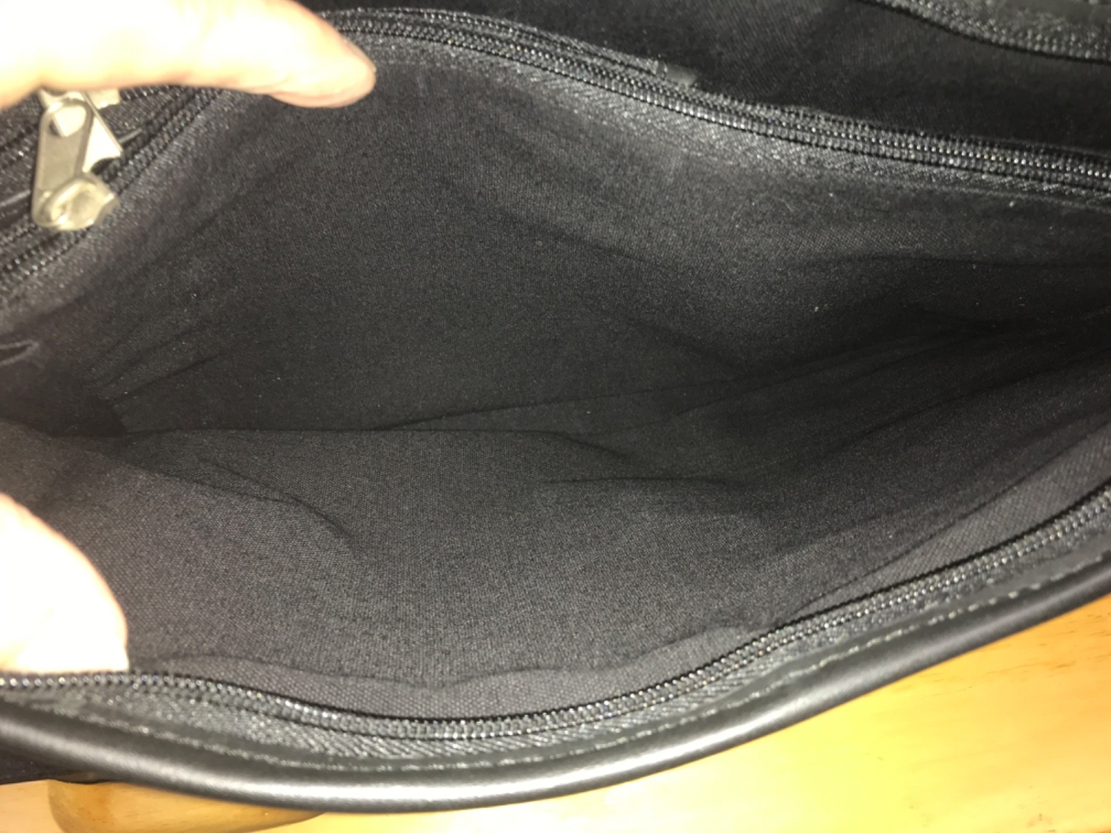 Tannery West Leather Briefcase Messenger Bag black No crossbody stap ….u