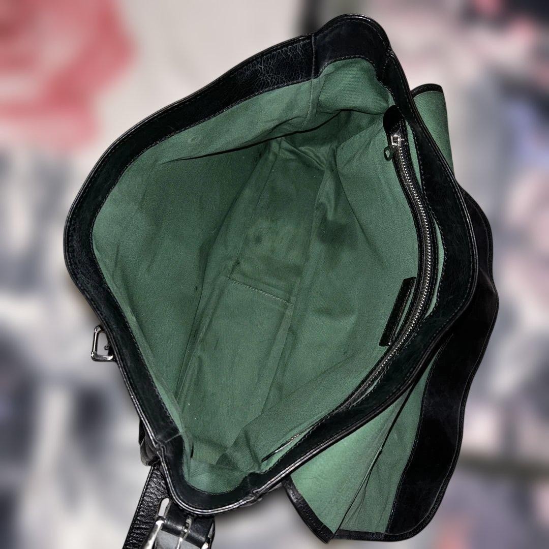 SOMES Saddle Shoulder Bag Leather Unisex Crossbody Used