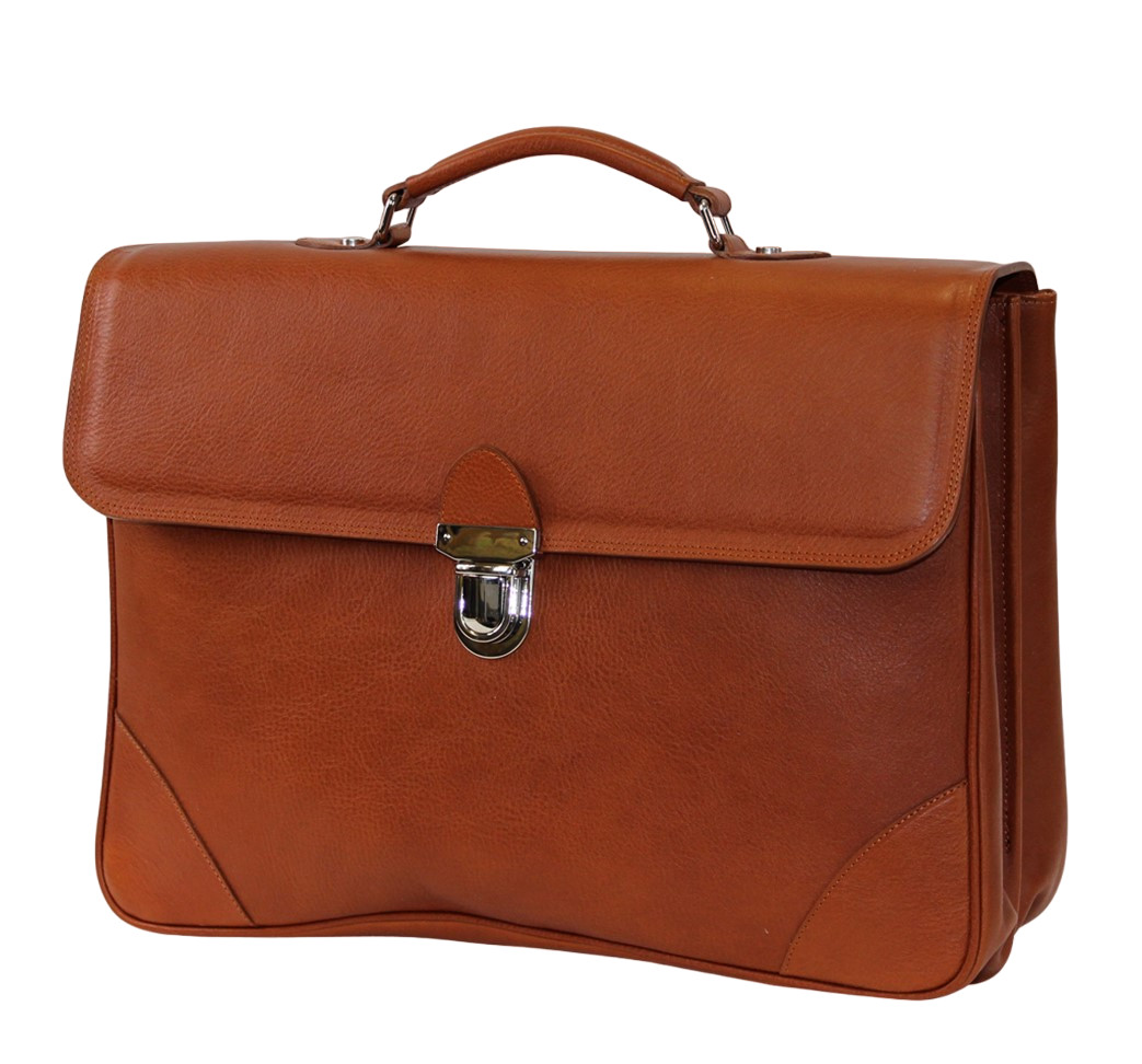Leather Briefcase Luxury Medium Case Soft Full Grain Leather HANDMADE TO ORDER