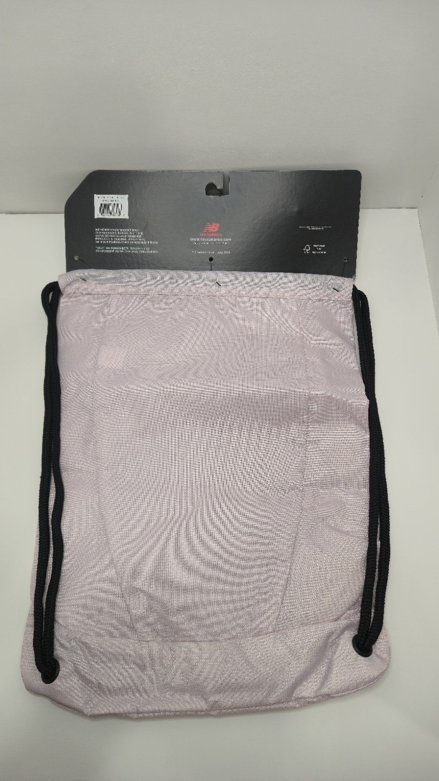 NWT New Balance Flying Logo 17.5” Drawstring Gym Sports Bag In Blush