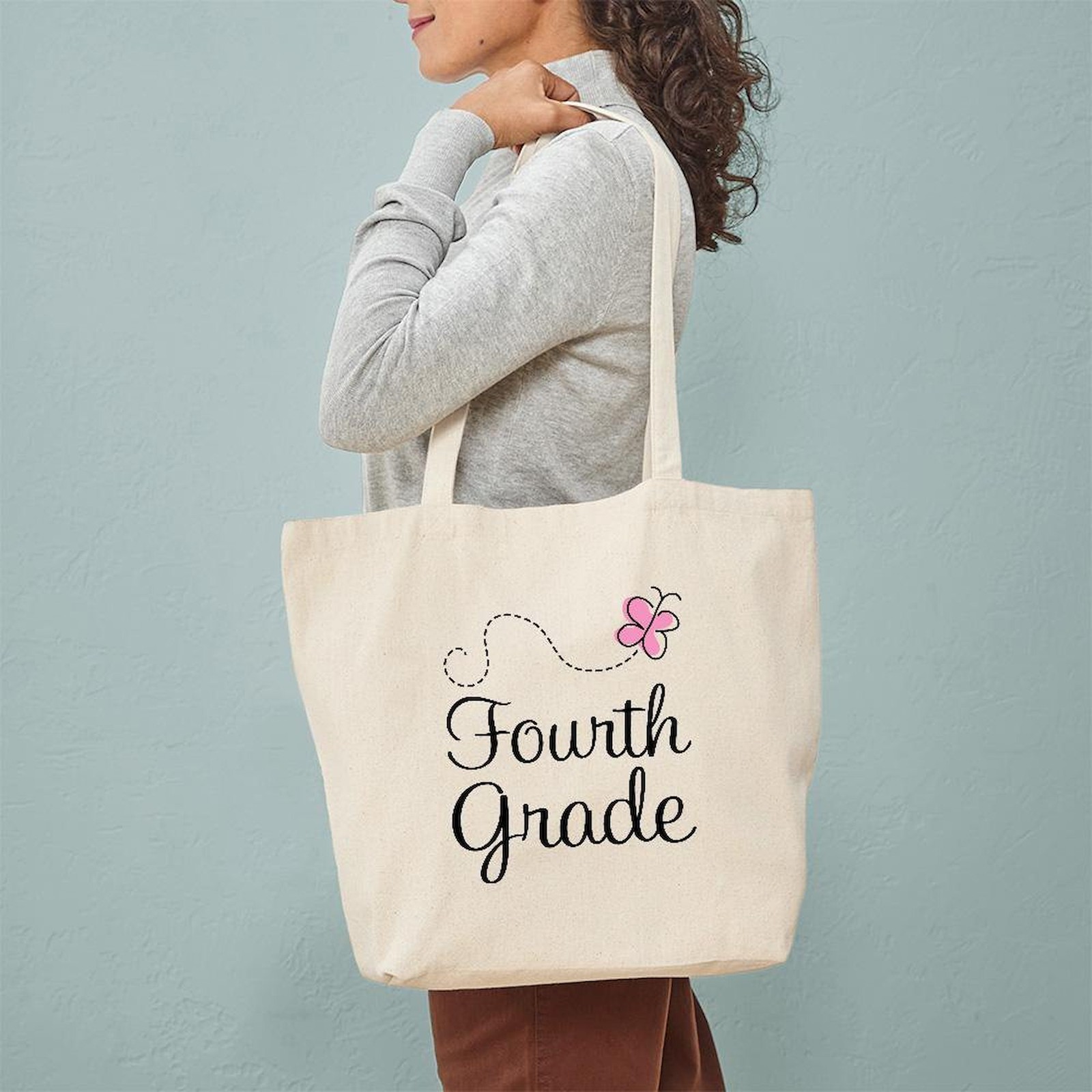 CafePress Butterfly Fourth Grade Tote Bag (421403537)