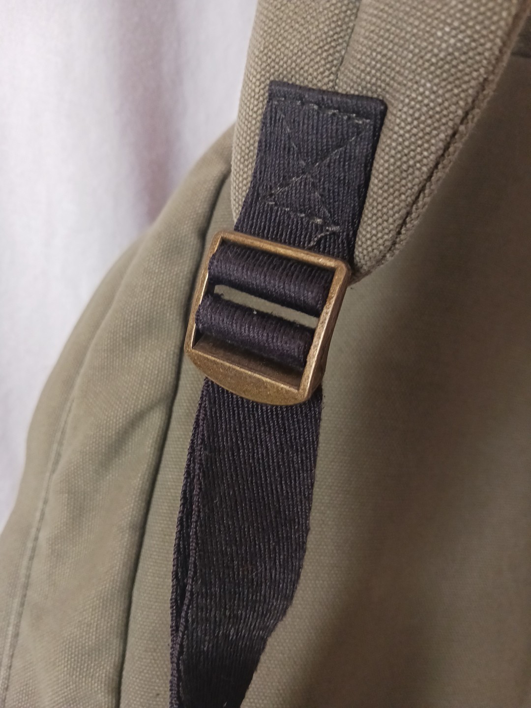 Brixton Olive Green Back Pack Canvas 100% Cotton – EUC