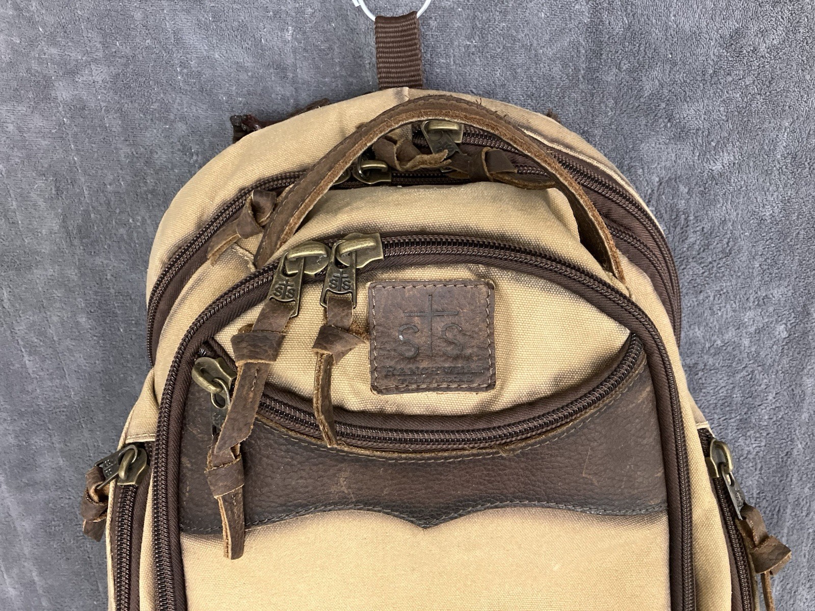 STS Buffalo Creek Theo Backpack Western Canvas Leather Laptop Conceal – ISSUES
