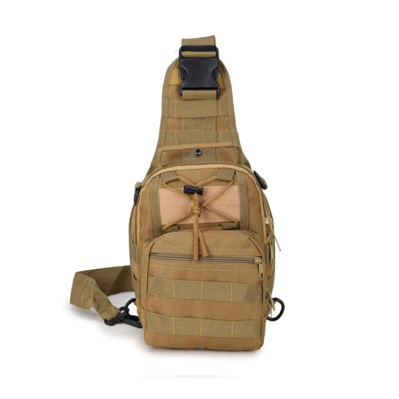 Tactical MOLLE Sling Bag 1000D Nylon EDC Chest Pack 3-Way Carry Hiking 5 Colors
