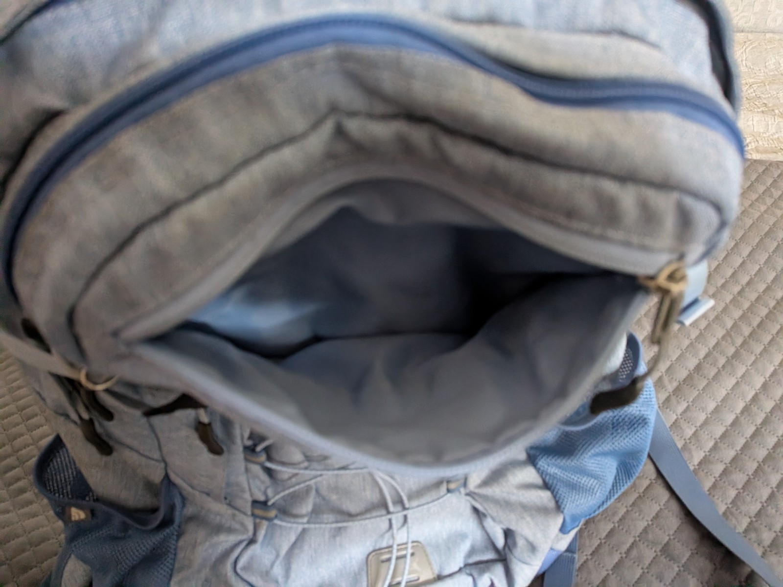 The North Face Borealis Backpack Light Blue Hiking Outdoor School Laptop