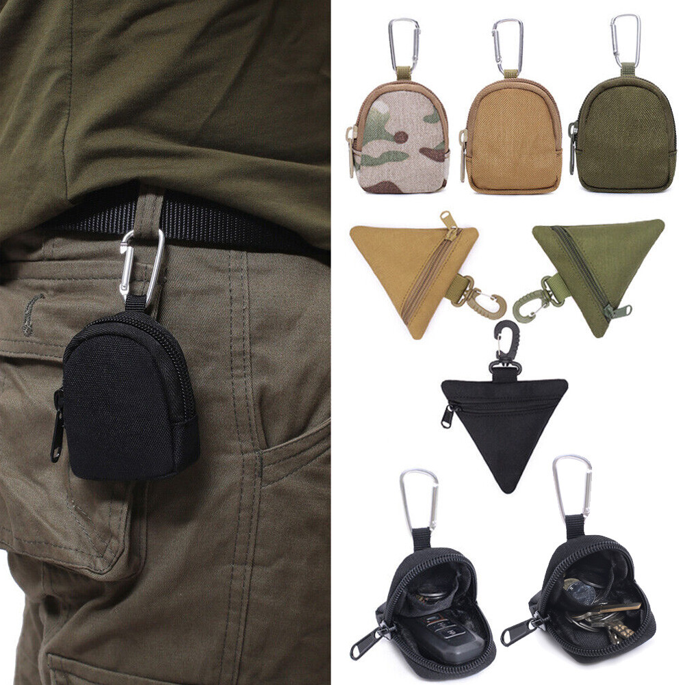 Tactical Small EDC Key Case Wallet Waist Belt Bag Pouch Holder Purse Coin Pocket