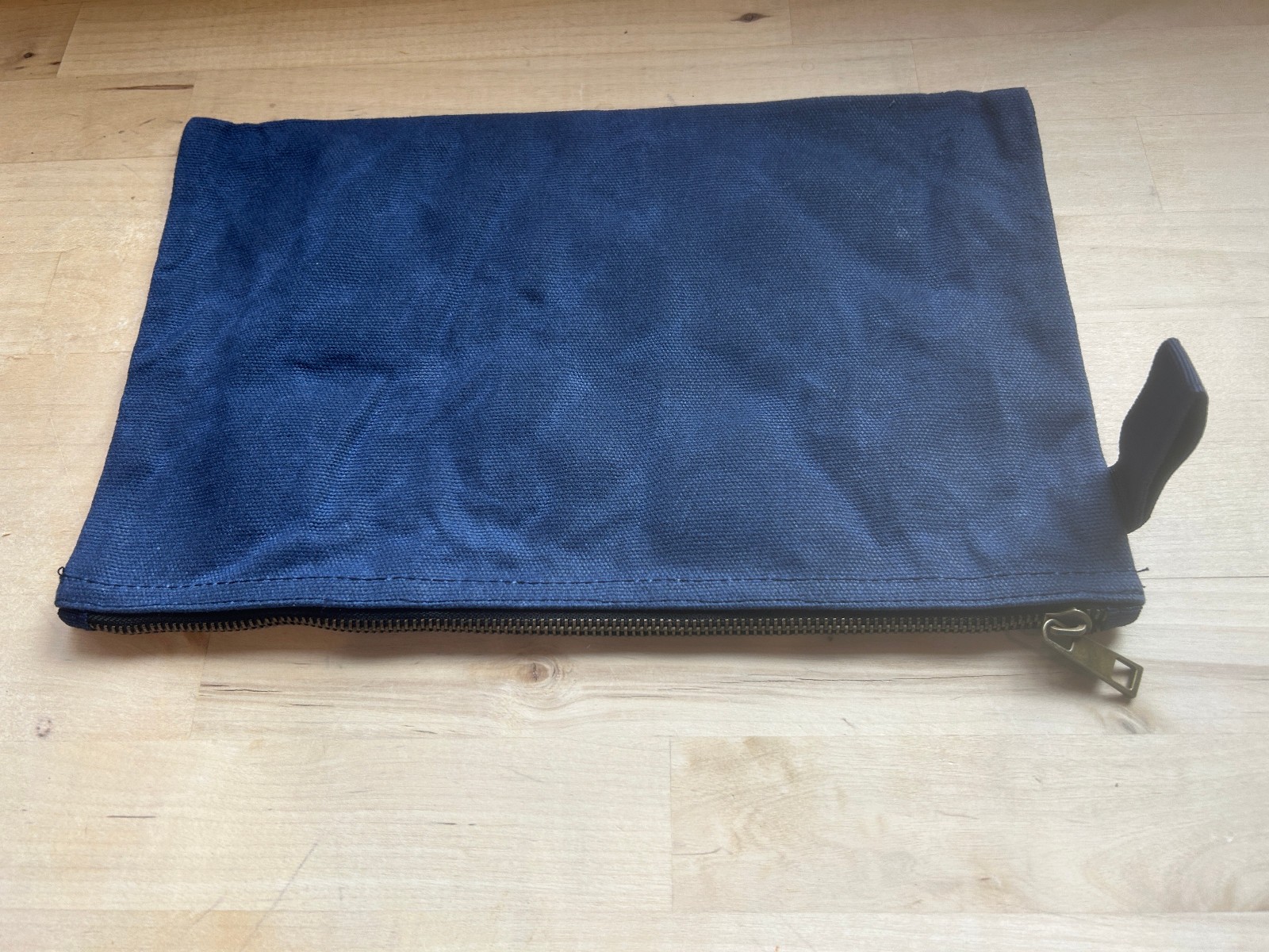 Fabric Canvas Pouches with Zipper Black, Blue- 12″x8″ (Qty 2) – 7″x4″ (Qty 2)