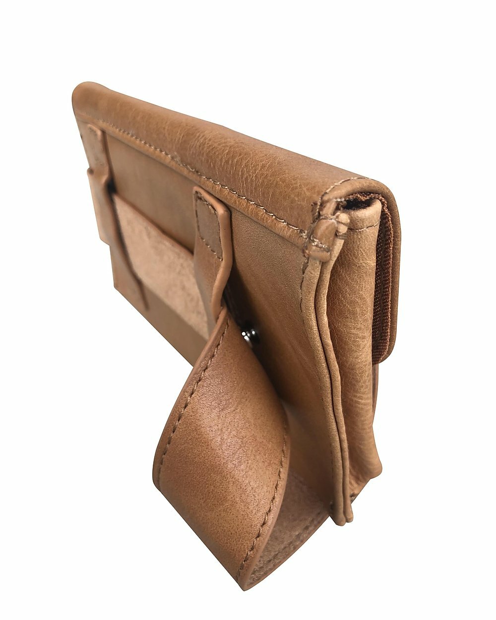 Tan Handcrafted Vintage Cowhide Leather Fanny Pack Waist Travel Belt Sac Bag