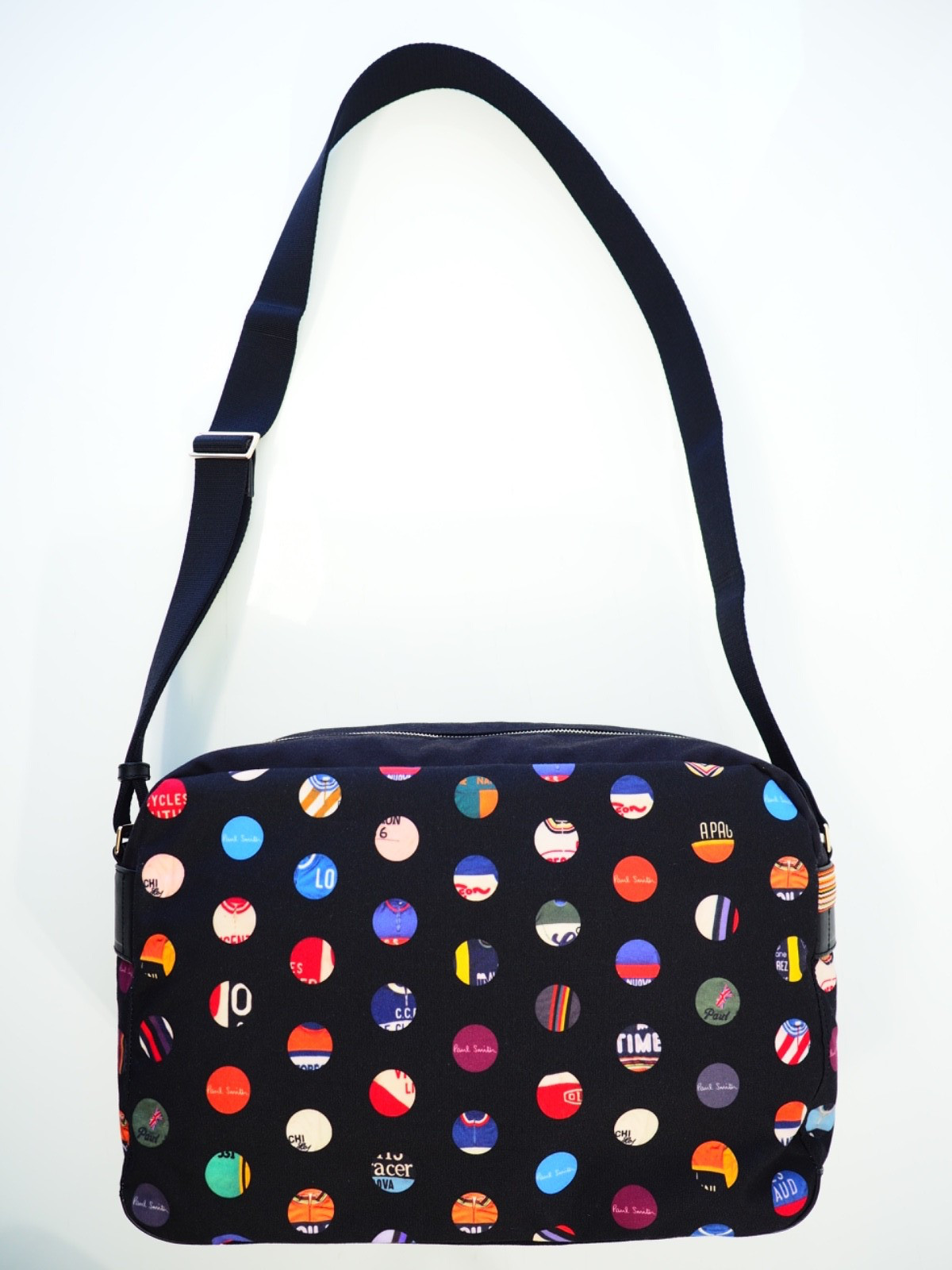 Paul Smith Bag Messenger Crossbody Laptop Colourful Bike Cycling Jersey Dots New