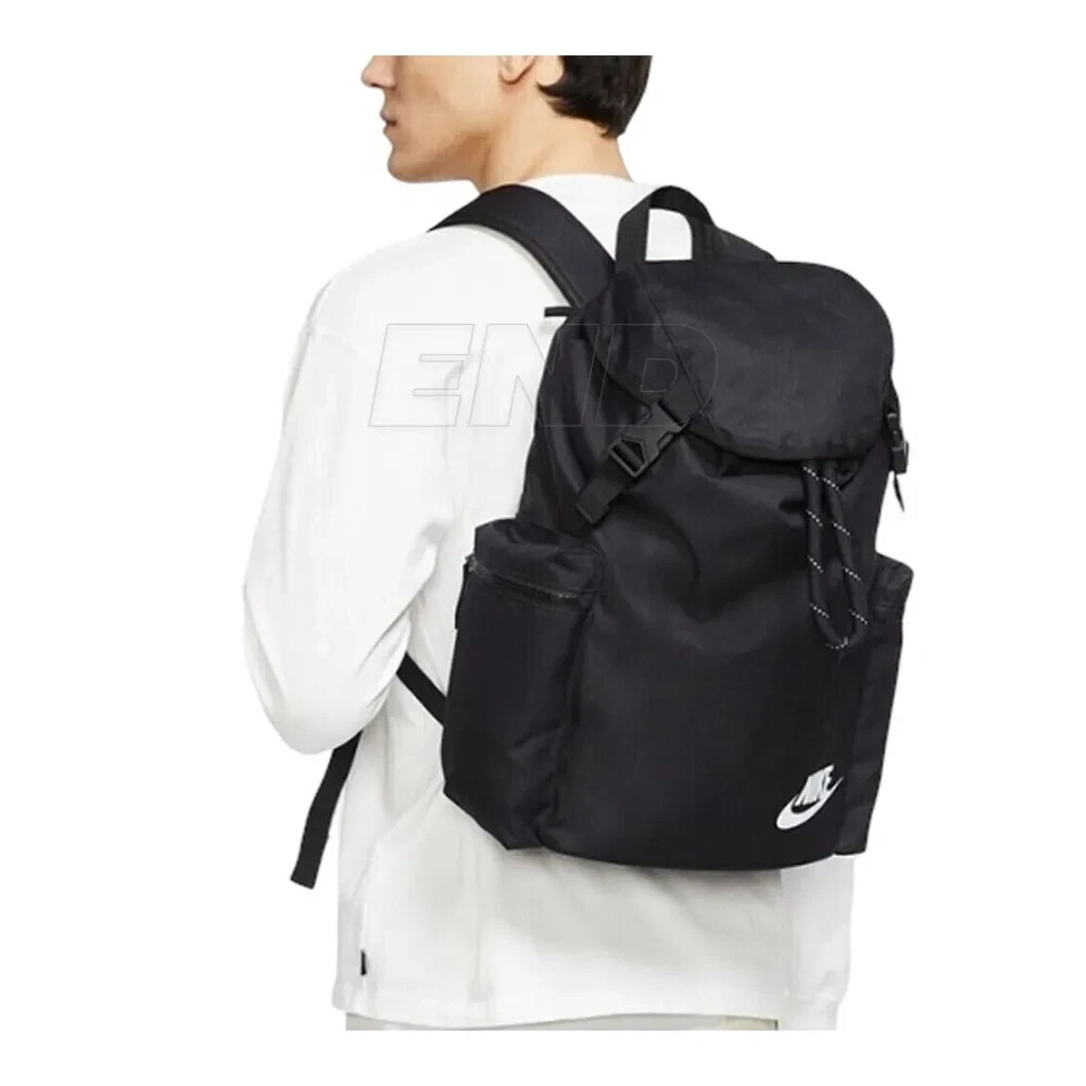 Nike Sportswear Heritage Backpack DV3049 010 Black New Unisex One Size