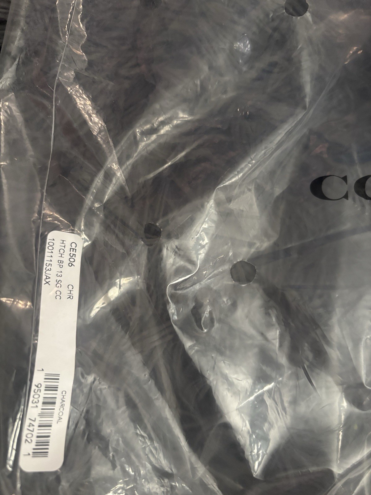 NWT!!! COACH HITCH BACKPACK 13 Signature Canvas CHARCOAL