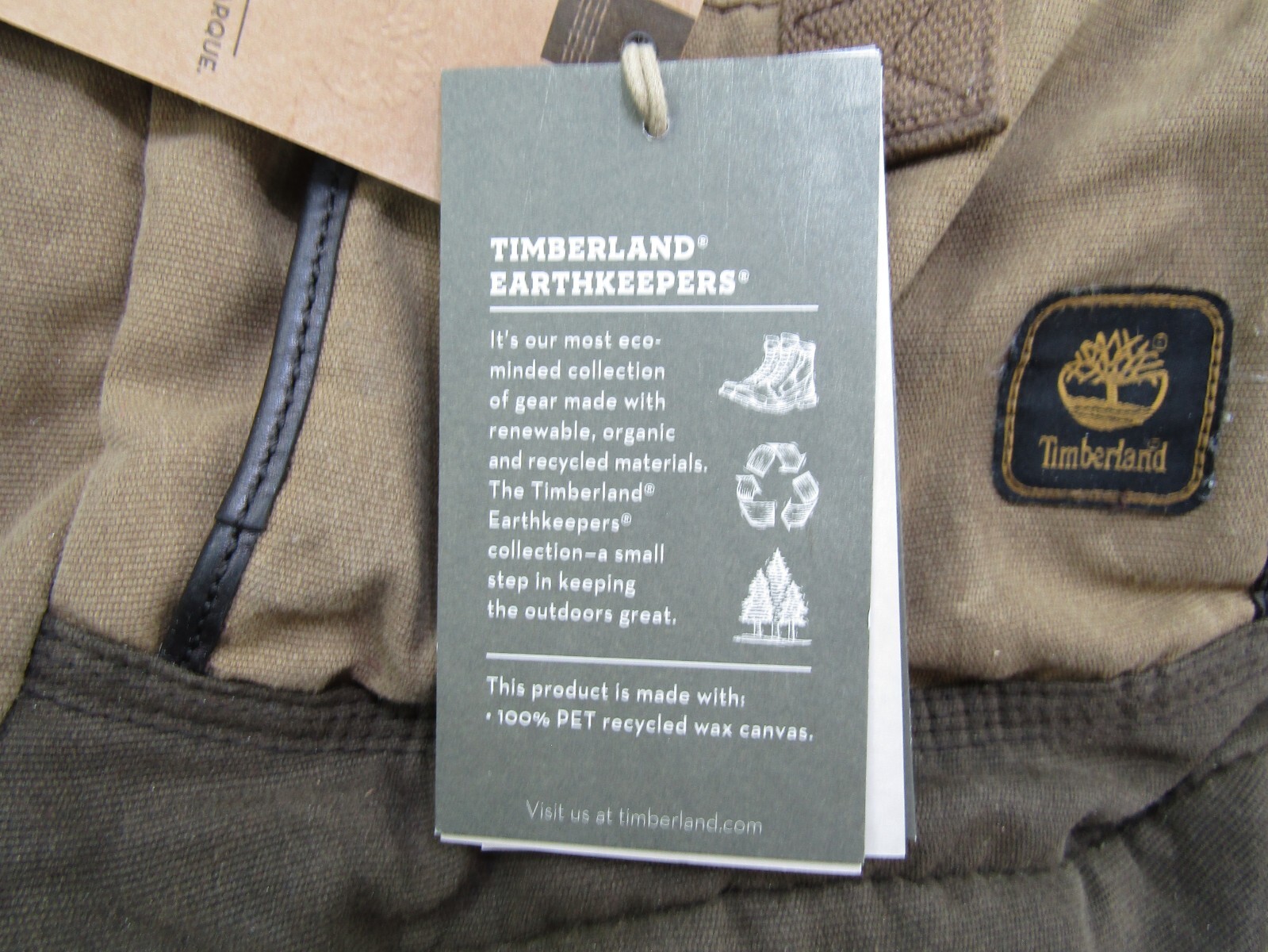 Timberland Mt. Madison 17 Backpack Tan Brown Two Strap Laptop Travel Tags Read