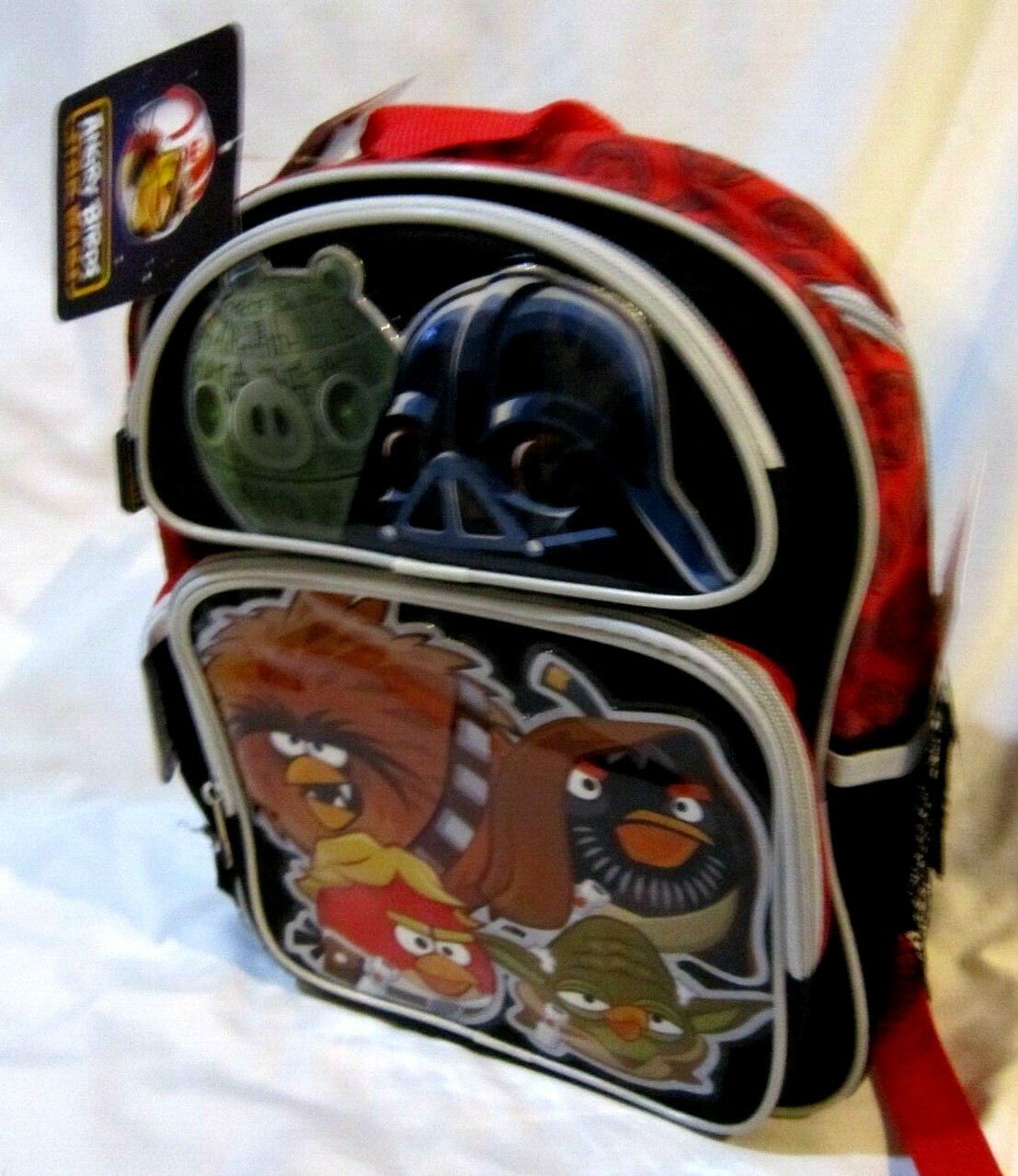 12″ Angry Birds Star Wars Space Backpack with three main compartments-Brand New
