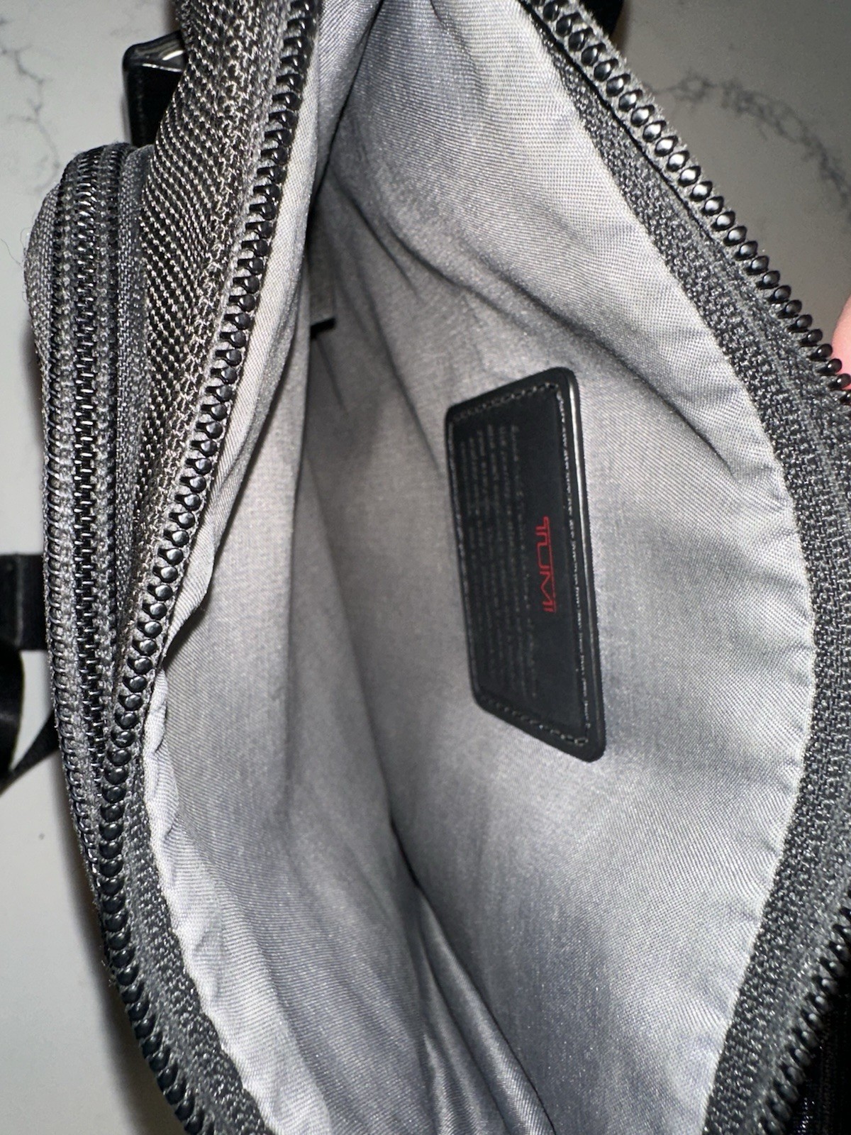 TUMI Small Pocket Bag / Crossbody Black Ballistic Nylon – Very Good Condition