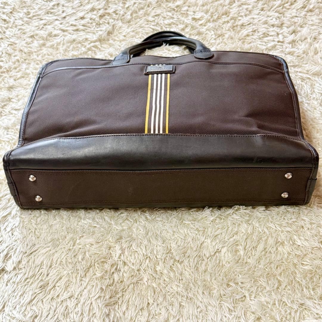 Burberry Black Label Business Bag Briefcase Leather Brown Men Bag Accessory JPN