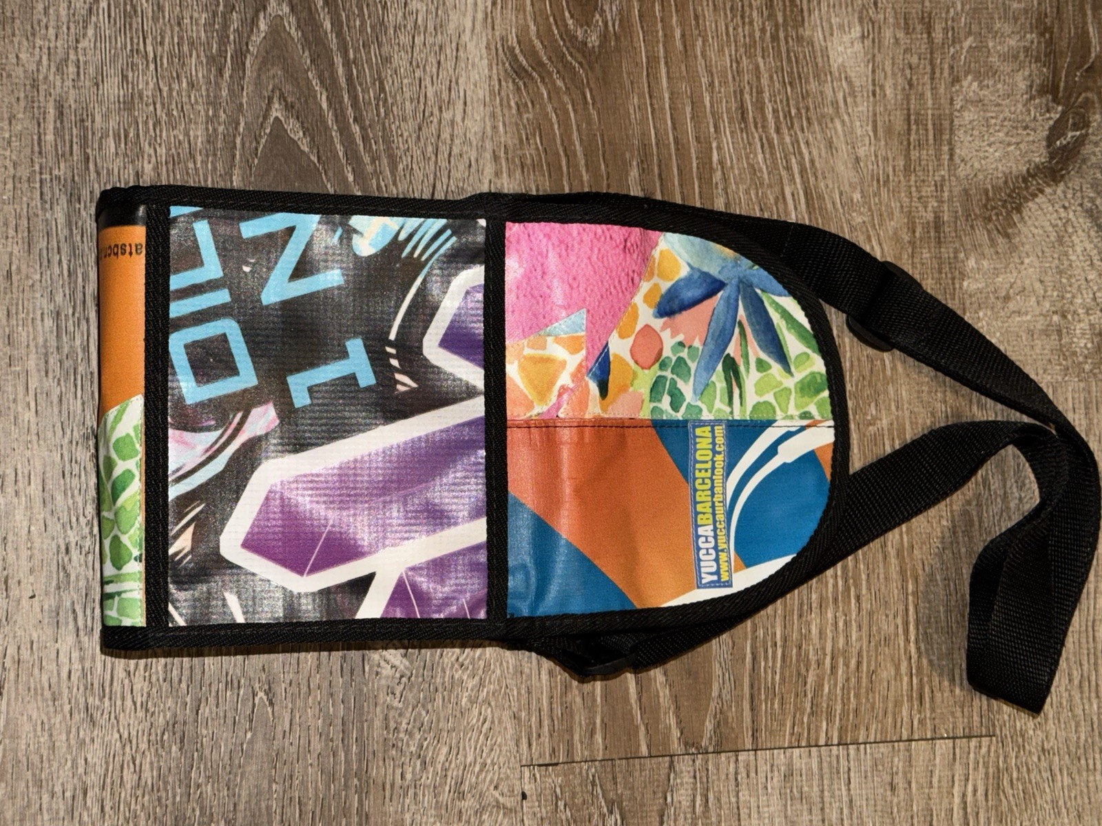 YUCCA Crossbody Bag Recycled Material Made in Barcelona Spain Colorful Strong XC
