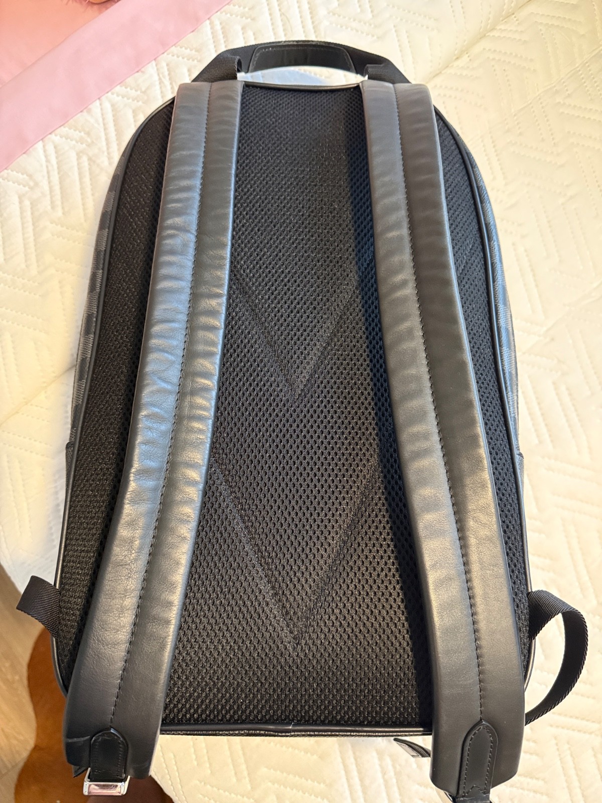 Louis Vuitton Michael Backpack Damier Graphite Authentic LV Bag Black Microchip