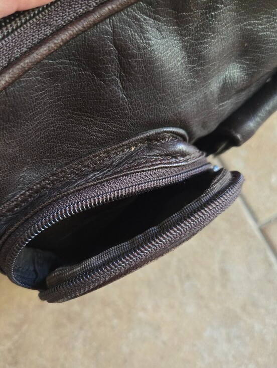 Vintage Wilsons Leather Brown Satchel Bag Carrying Case Toiletries Travel Work