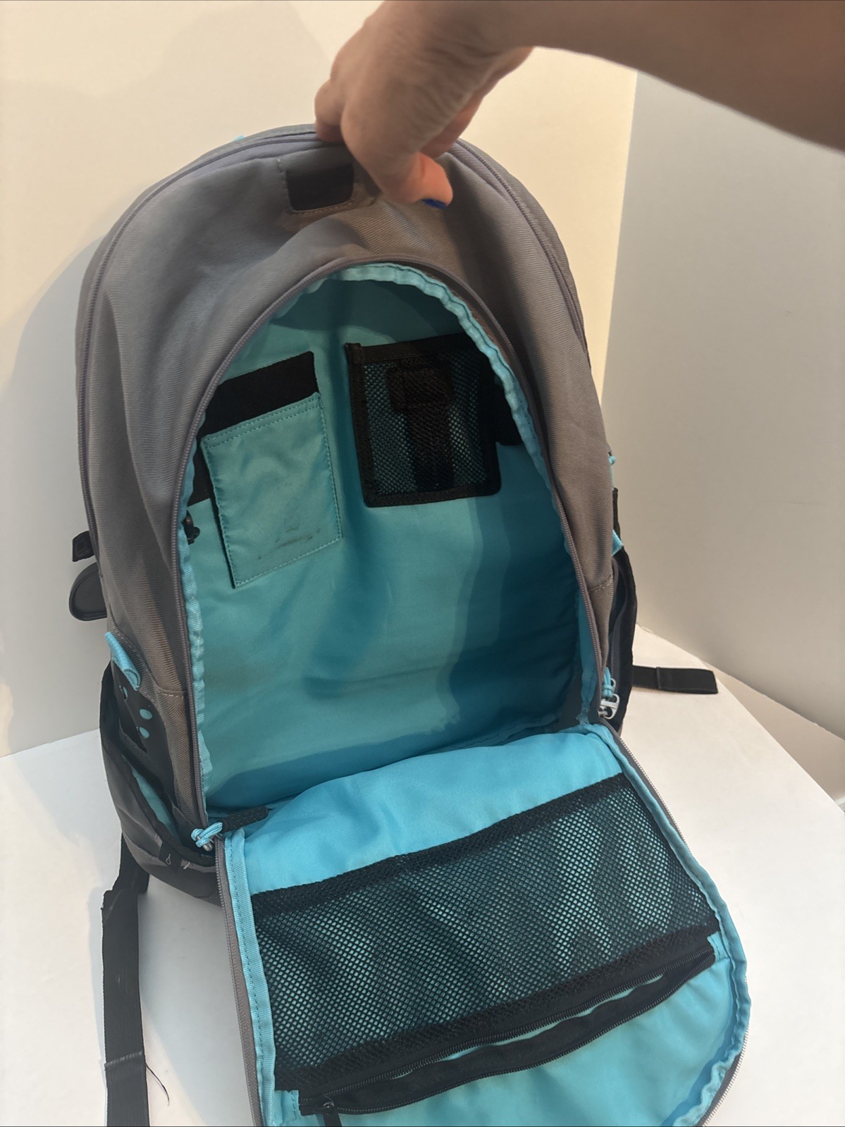 Oakley Echo Charlie Laptop School Hiking Backpack Blue Gray / Grey