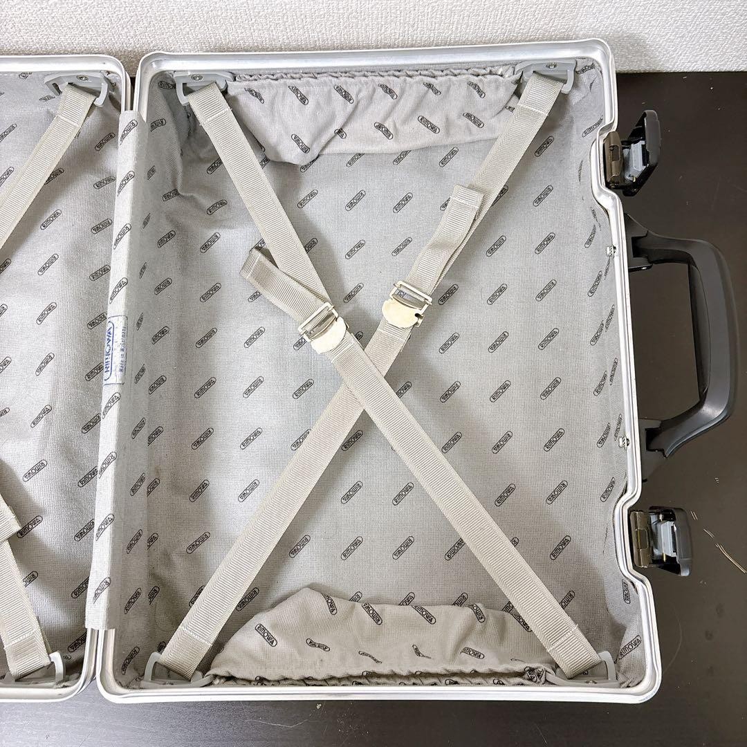 Rimowa Topas Briefcase Attache Case Silver 46×36×18cm