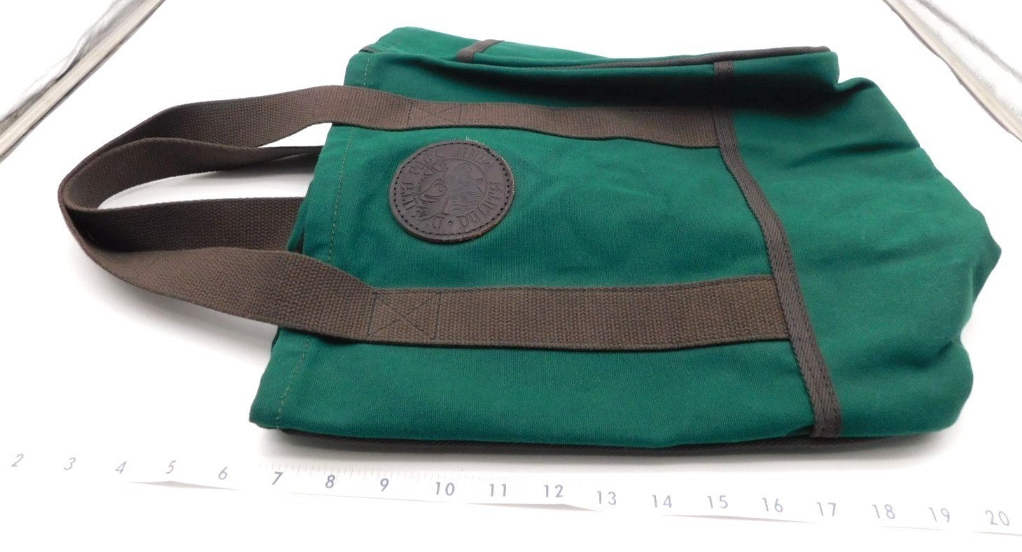 Duluth Pack Green Canvas Tote Bag Made in USA Minnesota