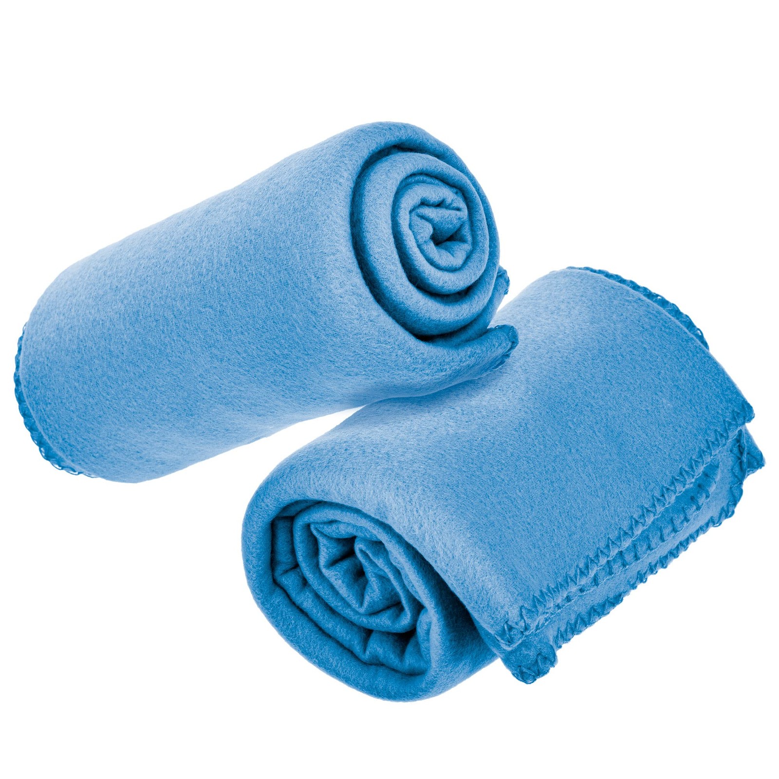 Basic+ Cozy 50 X 60 Fleece Throw Blanket -Baby Blue Baby Blue 50″ x 60″ U1