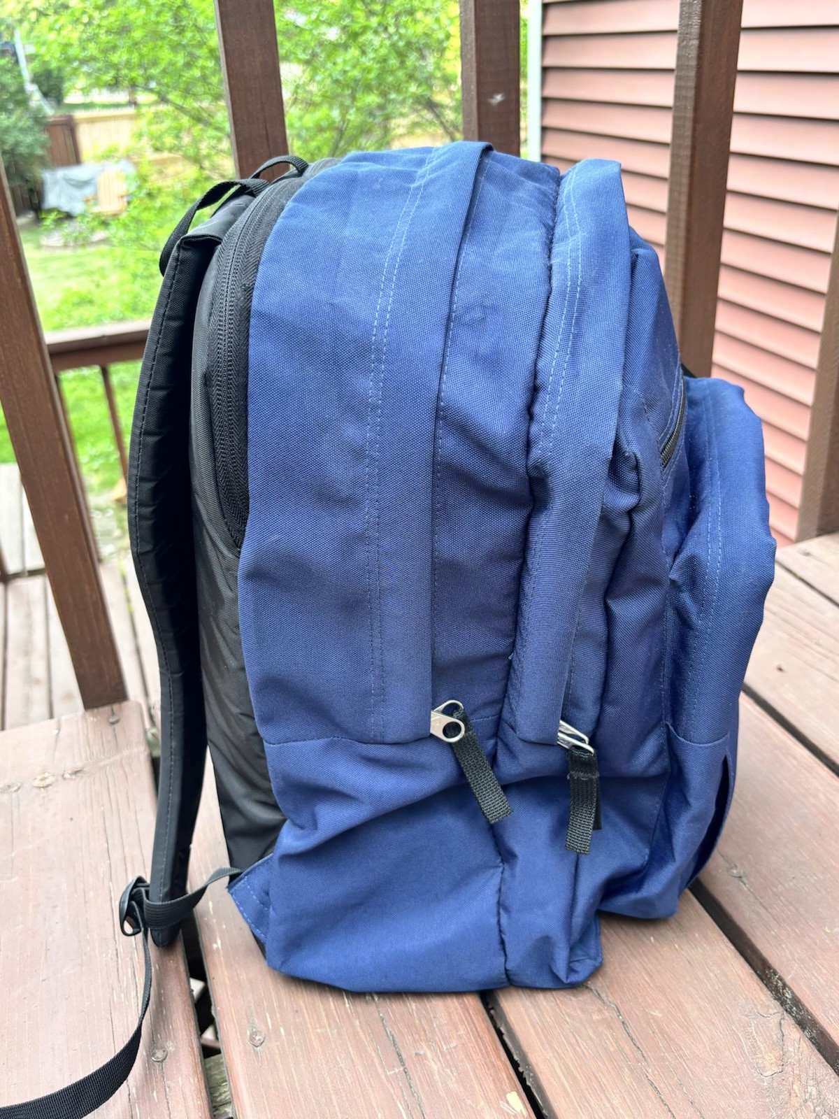 JanSport Big Student Backpack JS0A47JK Navy-5 Pockets- 17.3”x13”