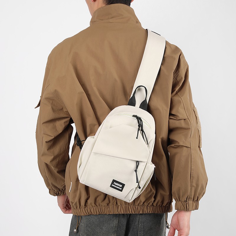 Mens Casual Single Shoulder Trendy Chest Bag Outdoor Sports Lightweight Backpack