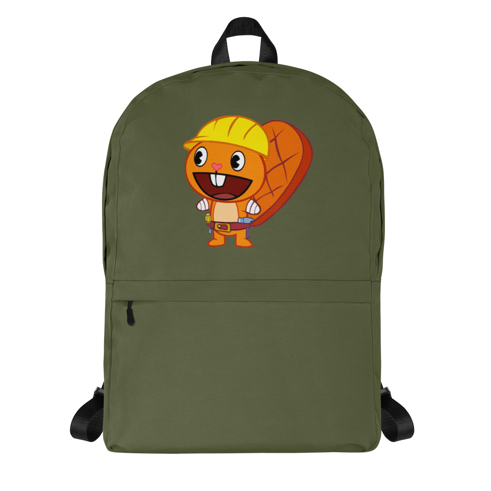 Happy Tree Friends HTF Handy Custom Print Green Backpack