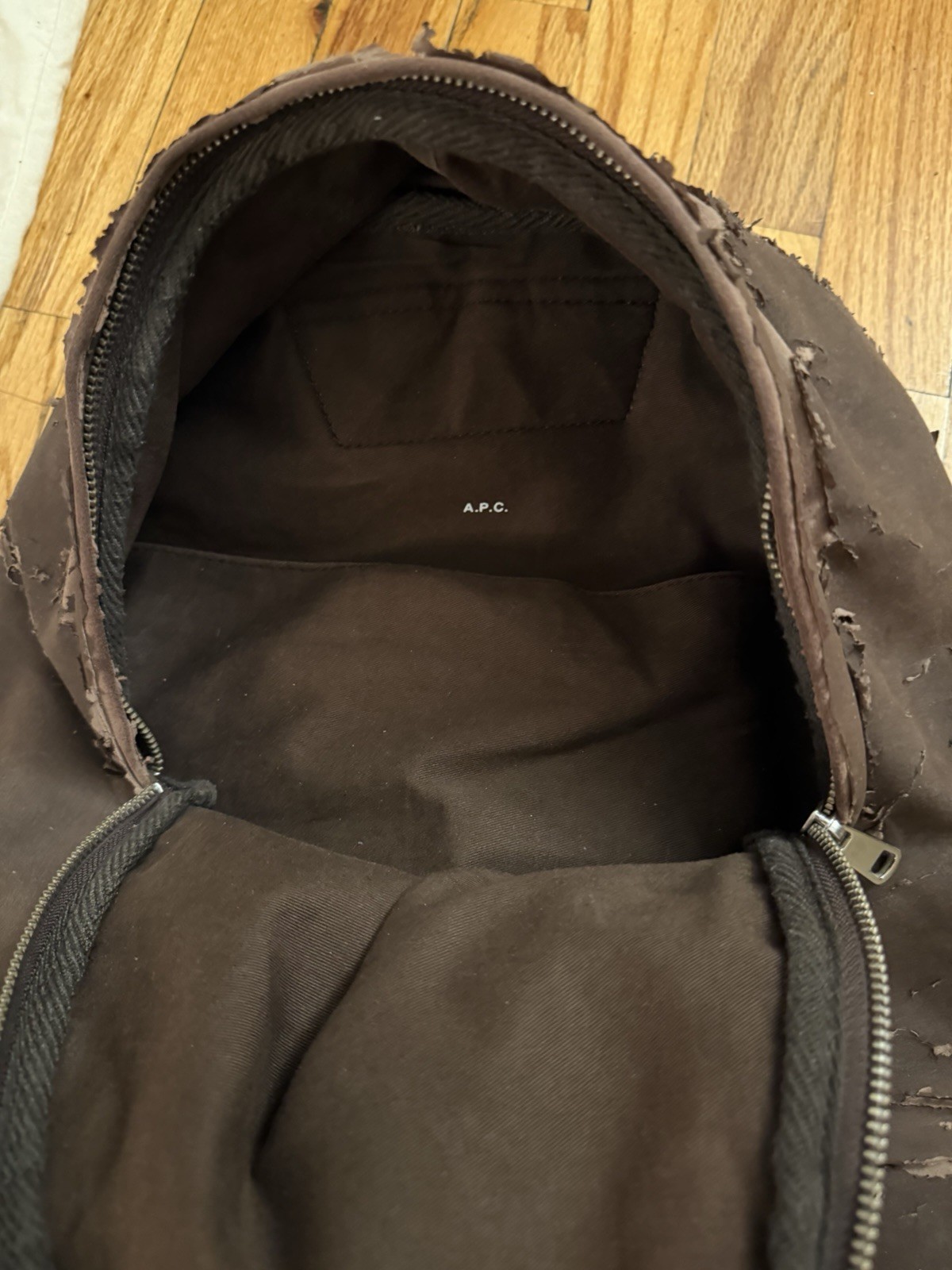 A.P.C. Moleskin Backpack