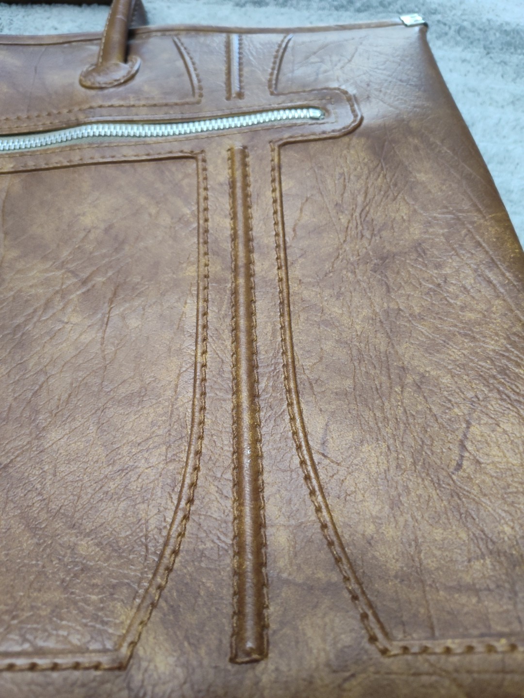 Vtg 1975 American Luggage Works Escort Brown Leather Briefcase Portfolio Attache