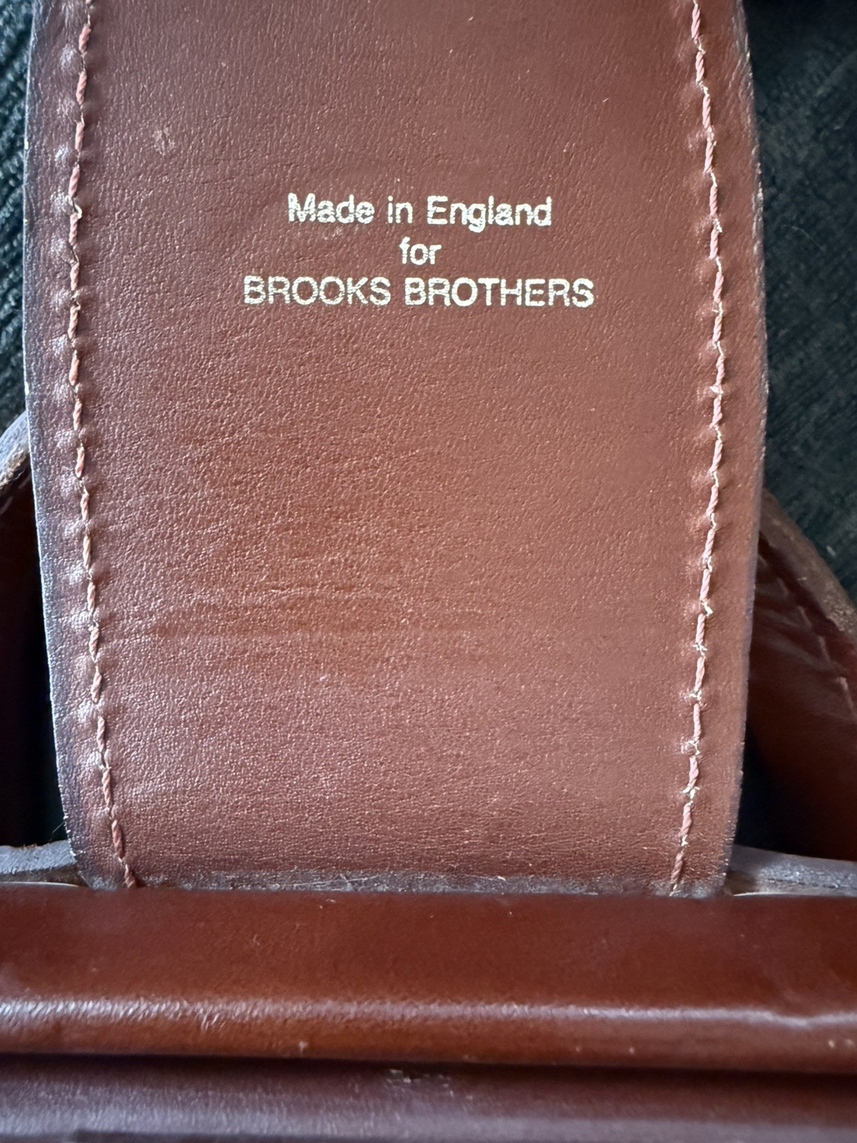 Vintage BROOKS BROTHERS Bridle Leather Briefcase / Lawyer Bag – England