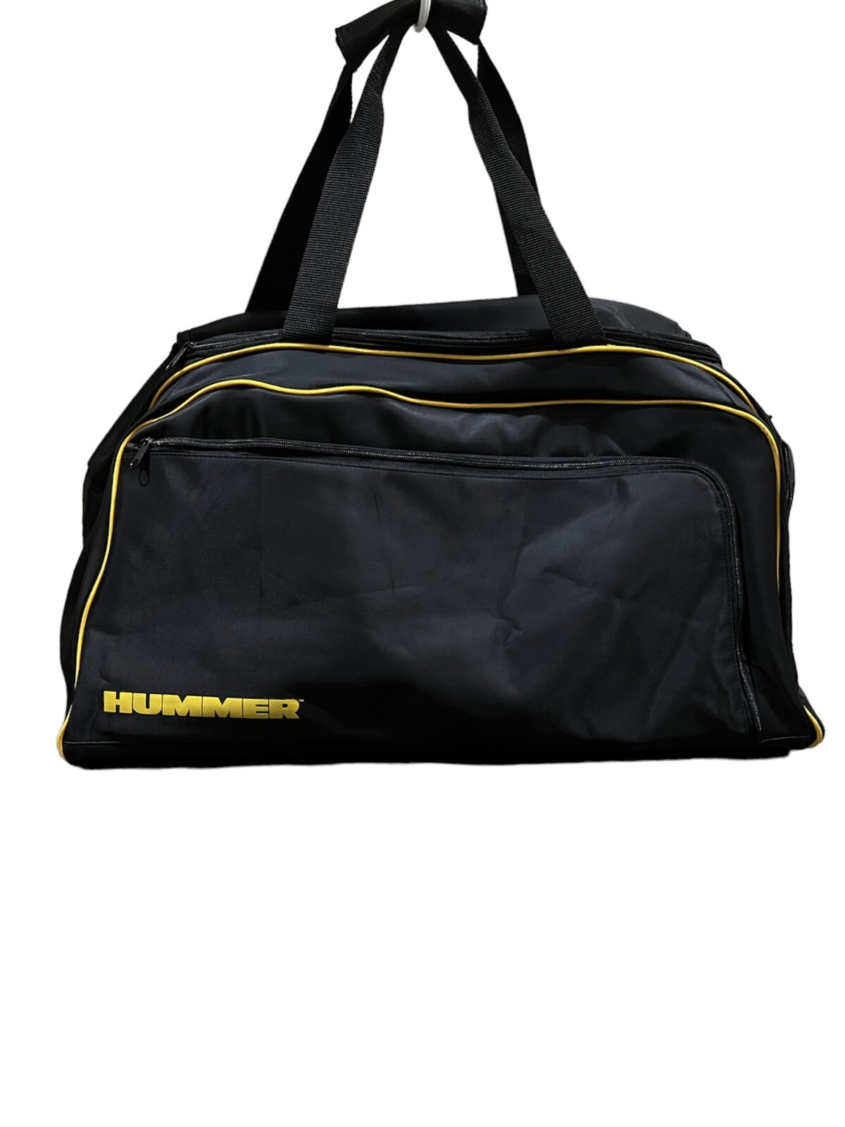 HUMMER travel / duffle large bag black and yellow